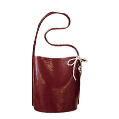Pearl Bow Bucket Bag