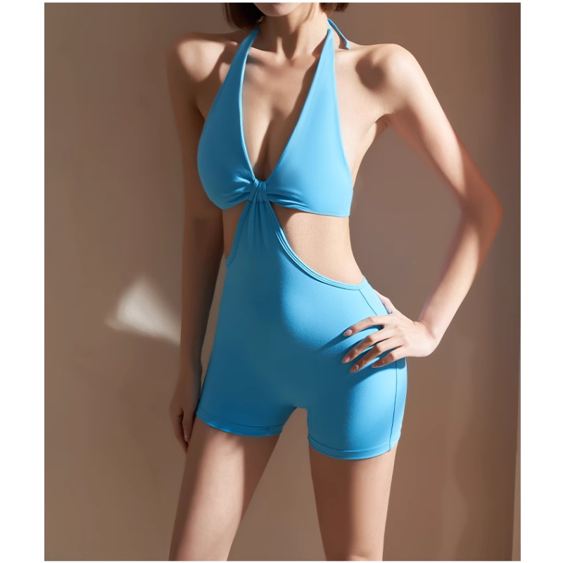 Yoga Pilates Cut Out Fitted Bodysuit