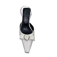 Bow Transparent Heel Sandals - 6cm