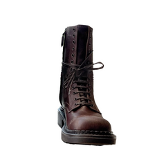Lace Up Biker Ankle Boots