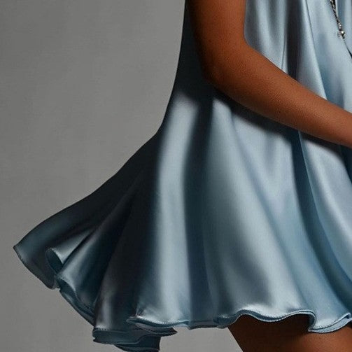 Diamante Deep V Mini Dress