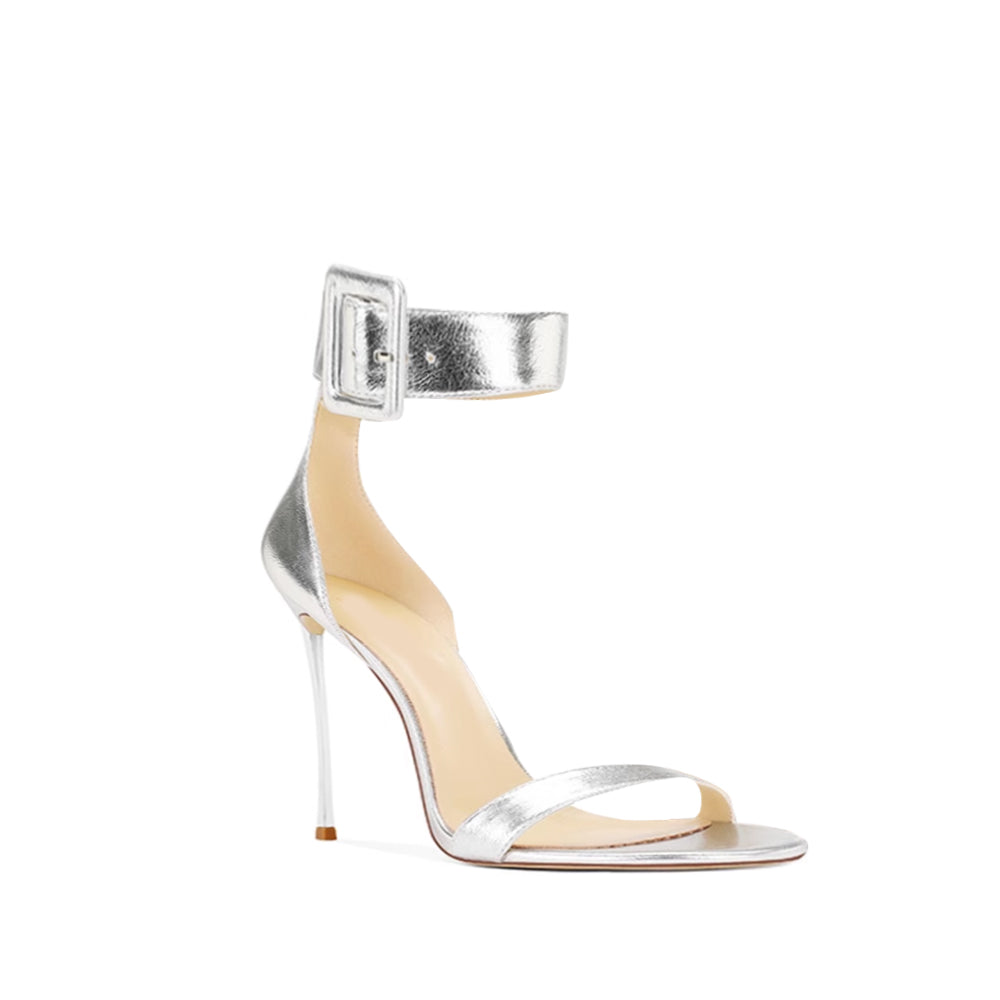 Ankle Strap Mid Heel Sandals - 6cm