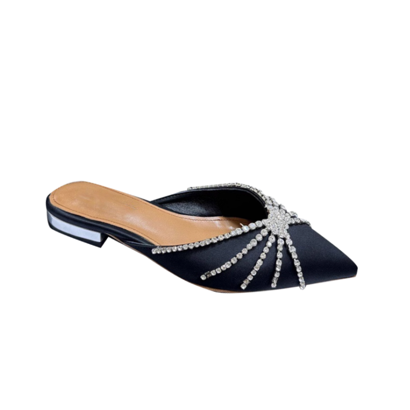 Diamante Slippers Slides