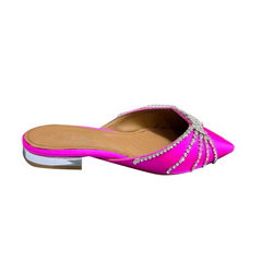 Diamante Slippers Slides