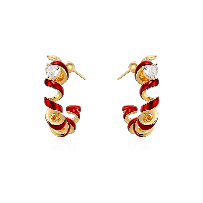 Pearl Bi-Color Earrings - Pair
