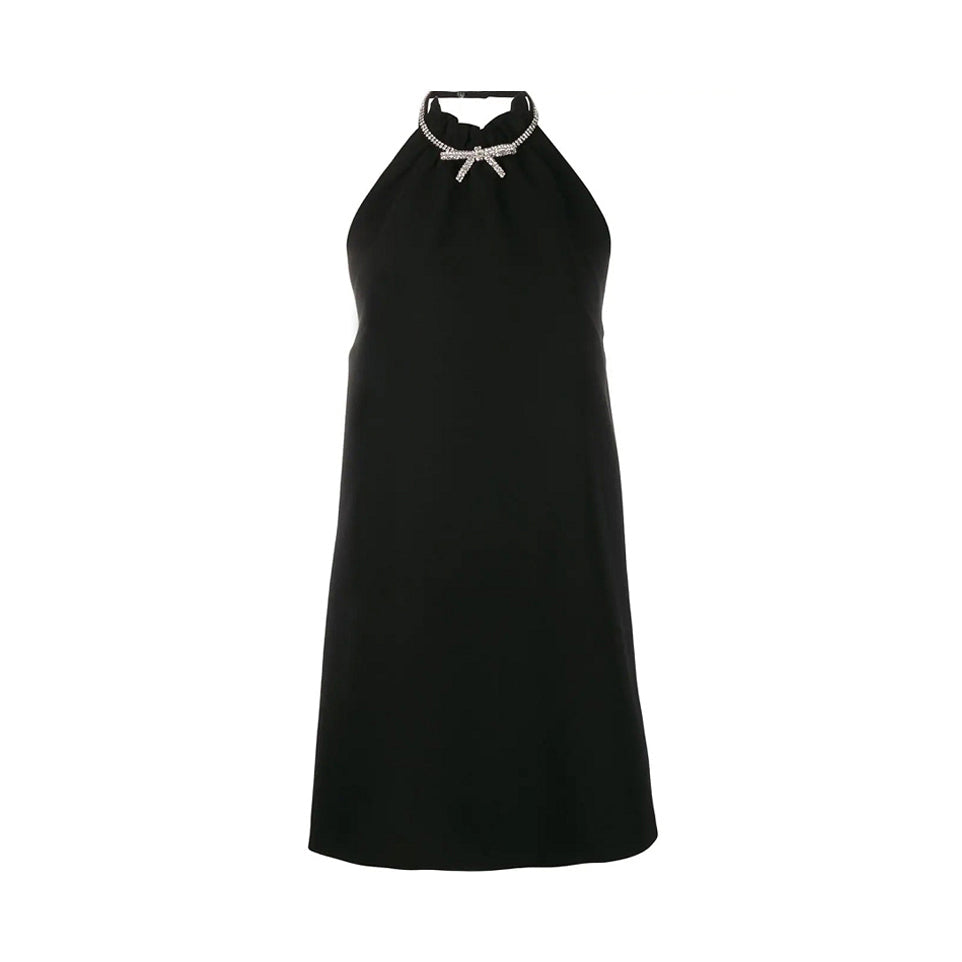 Diamante Bow Evening Dress Gown