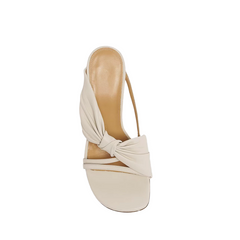 Sculptured Heel Mules Sandals