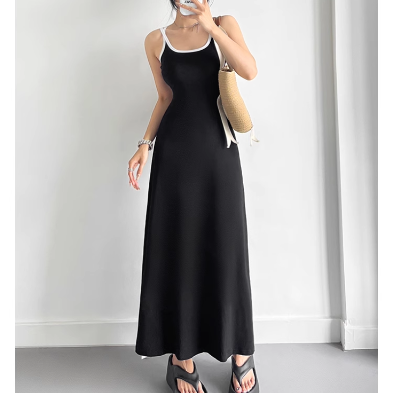 Bi-Color Maxi Dress