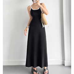 Bi-Color Maxi Dress
