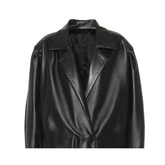 Leather Maxi Trench Coat