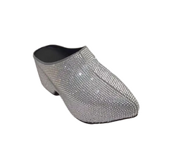 Diamante Platform Mules Sandals