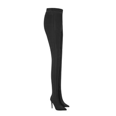 Pointed Toe High Heel Boots