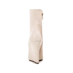Wedged Heel Ankle Boots