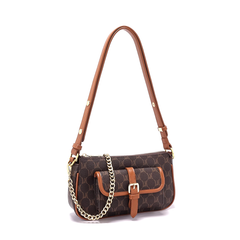 Printed Buckled Cross Body Bag