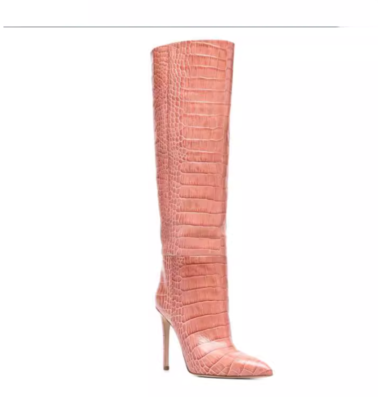 Stiletto Heel Knee High Boots
