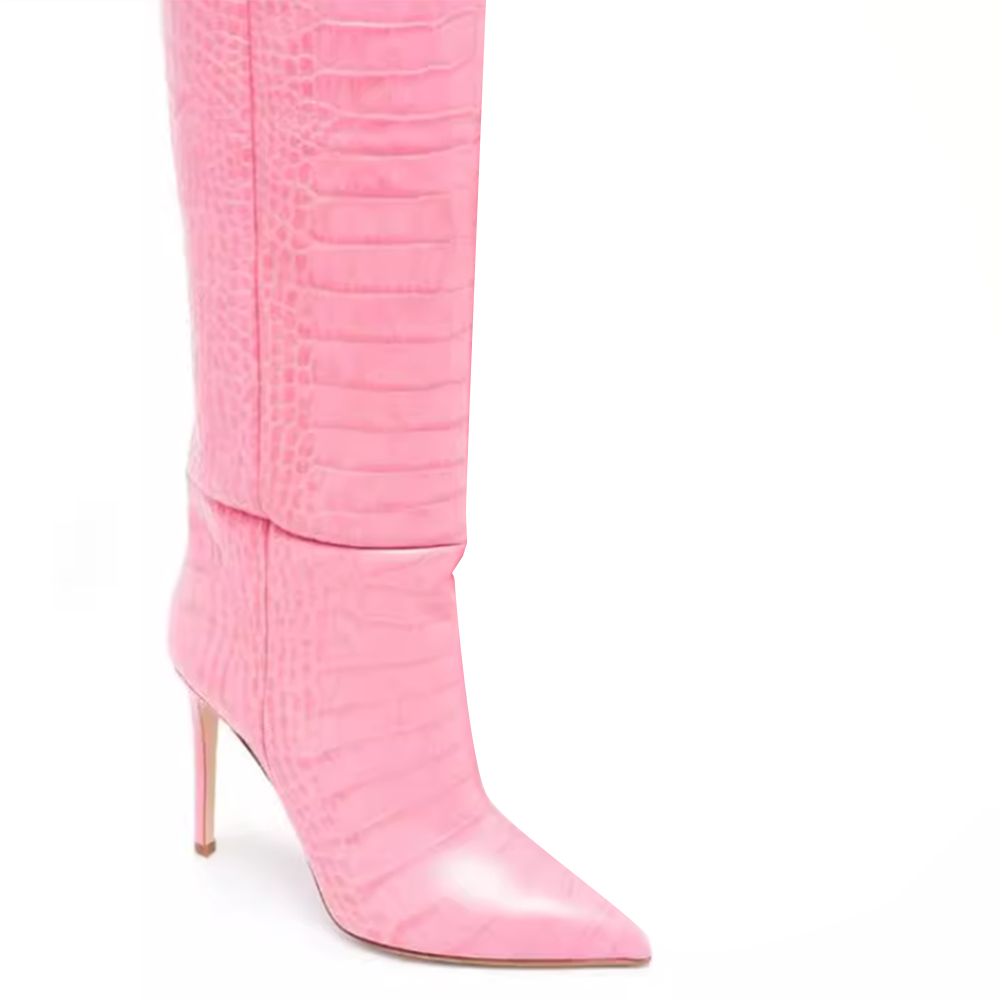 Stiletto Heel Knee High Boots