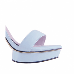 Platform Leather High Heel Sandals - 10cm