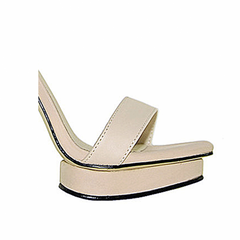 Platform Leather High Heel Sandals - 10cm