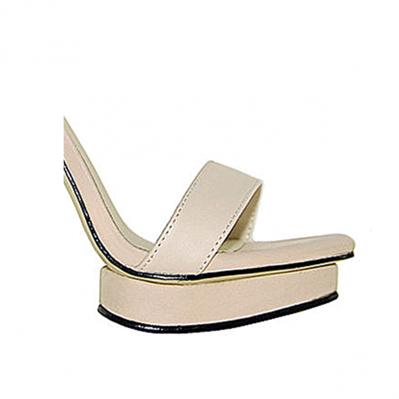 Platform Leather High Heel Sandals - 12cm