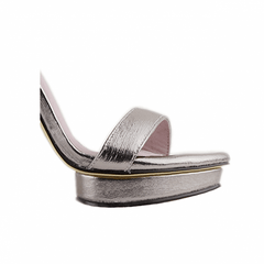 Platform Leather High Heel Sandals - 10cm