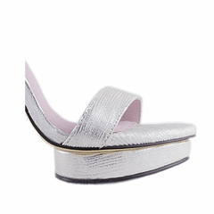Platform Leather High Heel Sandals - 10cm