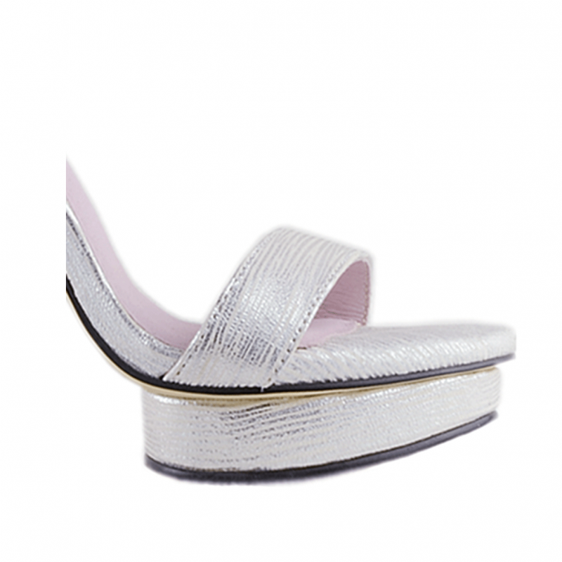 Platform Leather High Heel Sandals - 12cm