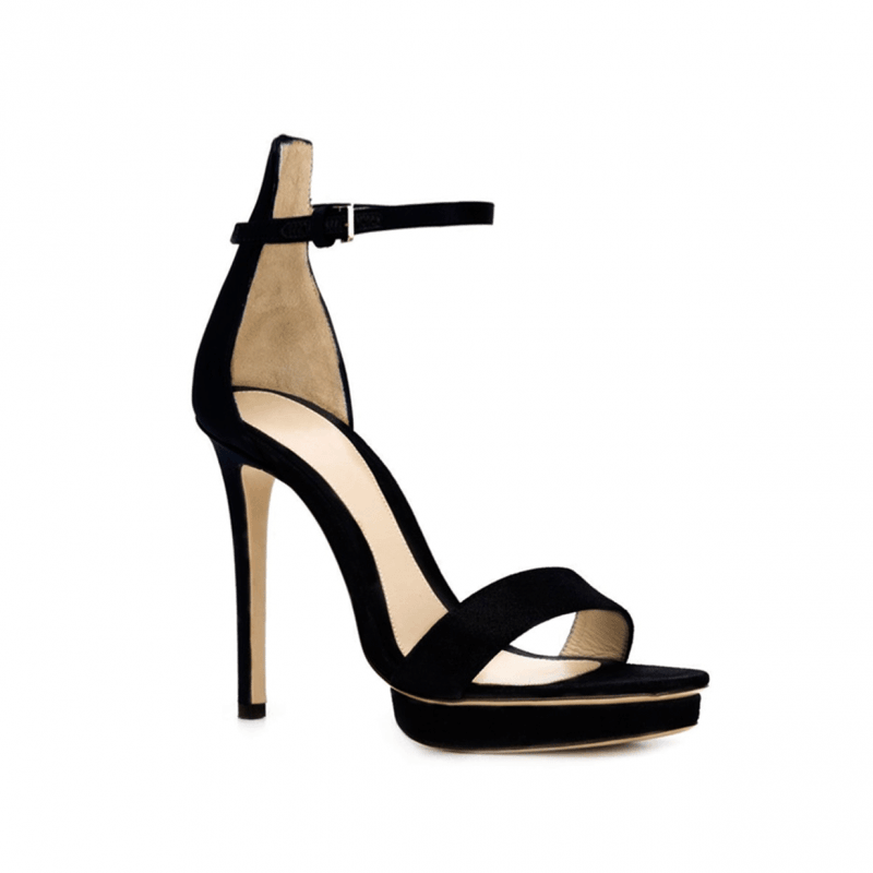 Platform Suede High Heel Sandals - 10cm