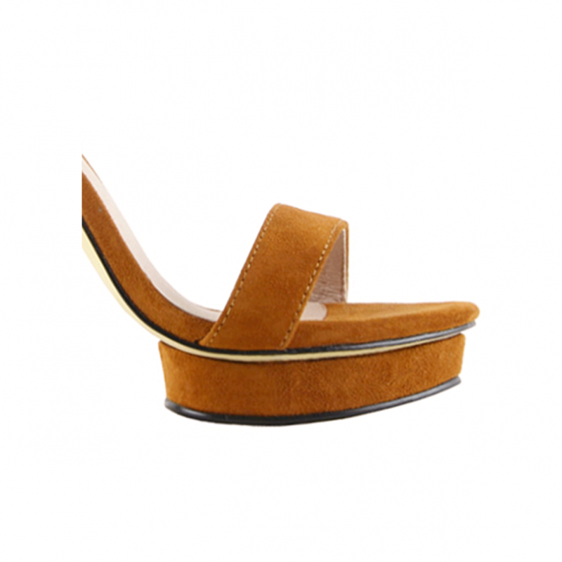 Platform Suede High Heel Sandals - 12cm