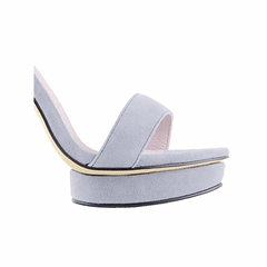 Platform Suede High Heel Sandals - 10cm