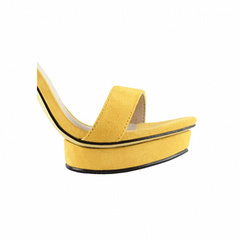 Platform Suede High Heel Sandals - 10cm