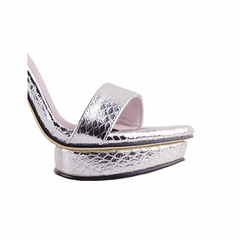 Platform Leather High Heel Sandals - 12cm