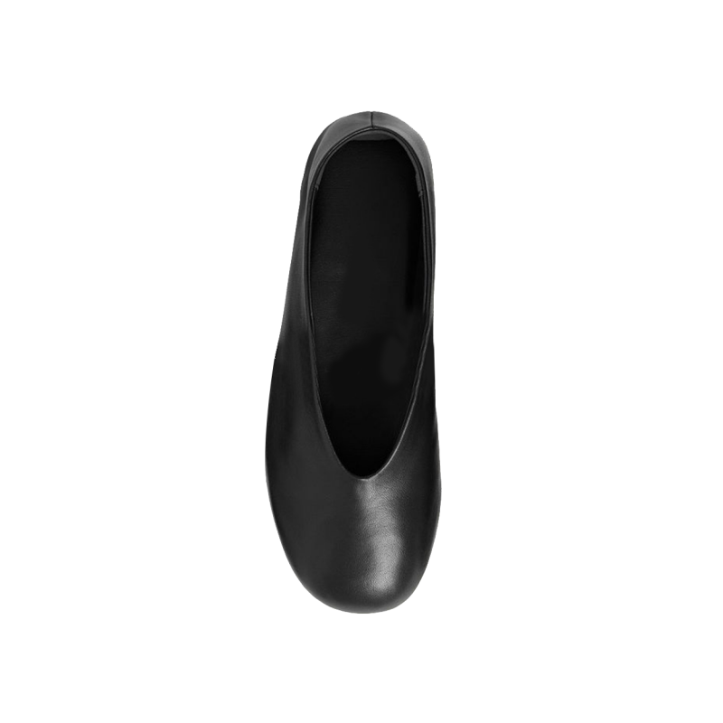 Leather Flat Ballet Shoes
