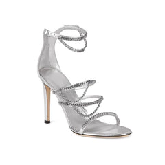 Chain High Heel Sandals - 8.5cm