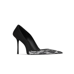 Sequinned Mid Heel Pumps - 6cm