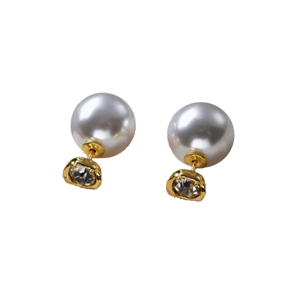 Diamante Ear Studs Earrings - Pair