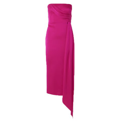 Asymmetric Hem Tube Evening Dress Gown