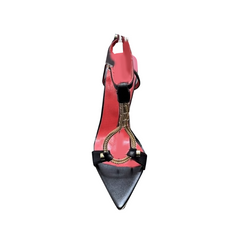 Chain Embellished High Heel Sandals