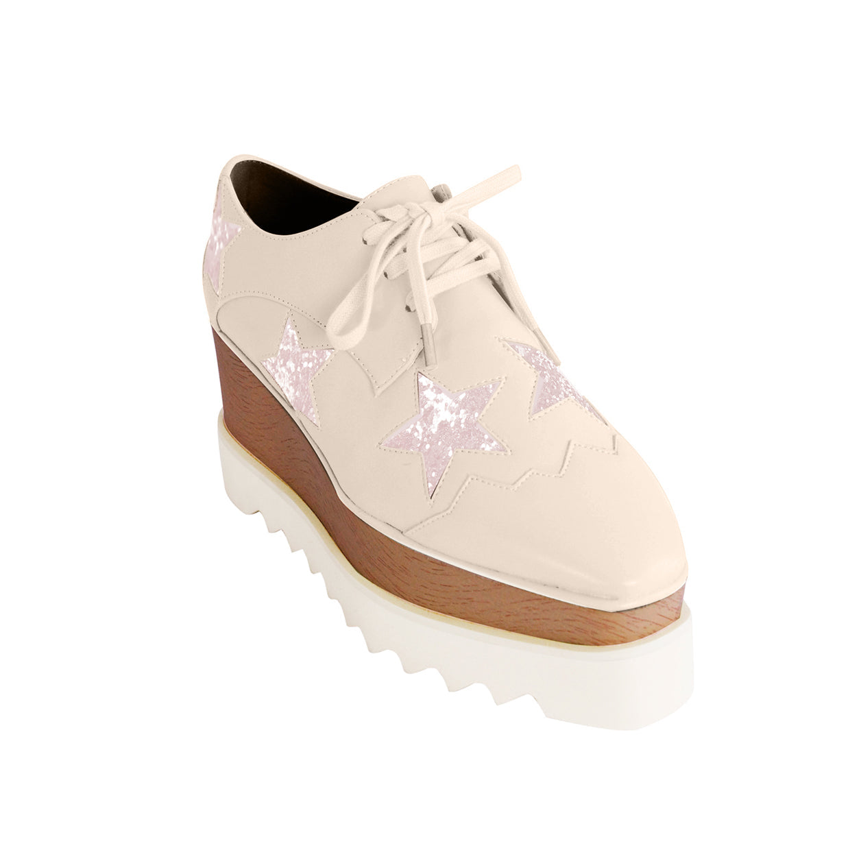 Star Lace Up Oxfords Platform Sneakers