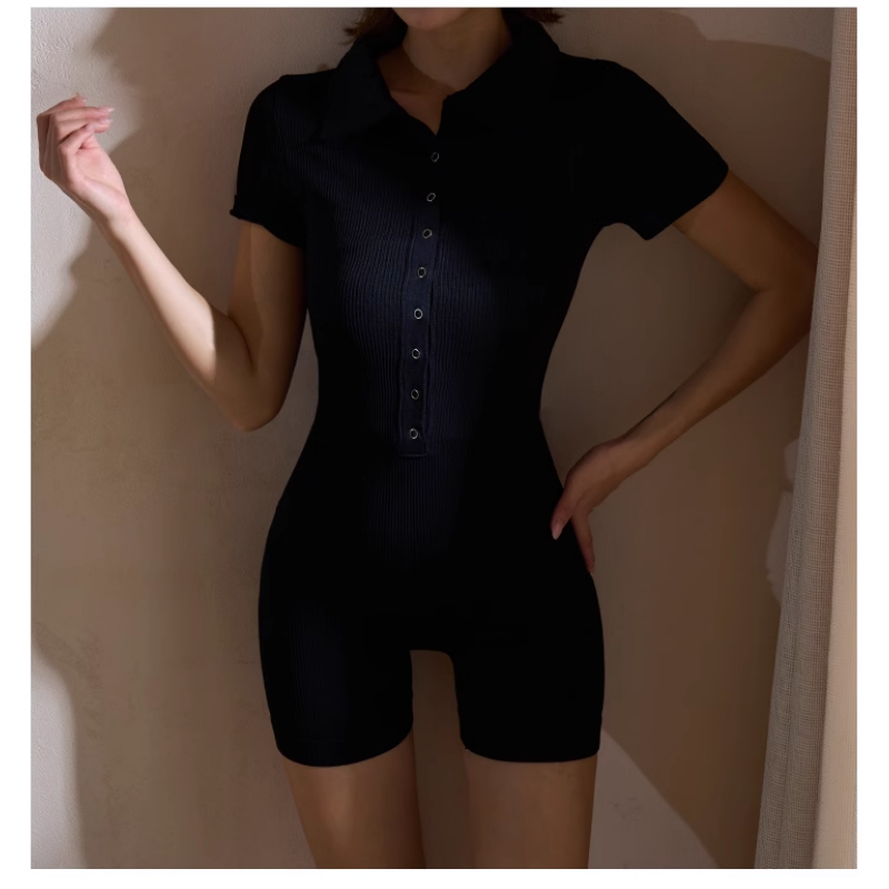 Yoga Pilates Short Sleeved Fitted Bodysuit Activew