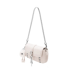 Buckled Studded Cross Body Bag