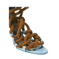 Lace Up High Heel Rope Sandals