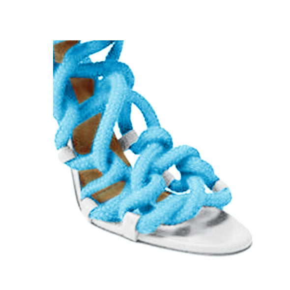 Lace Up High Heel Rope Sandals