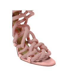 Lace Up High Heel Rope Sandals