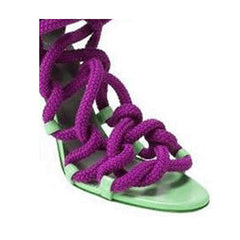 Lace Up High Heel Rope Sandals