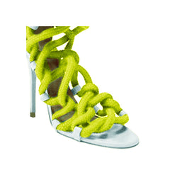 Lace Up High Heel Rope Sandals