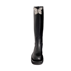 Butterfly Knee High Boots