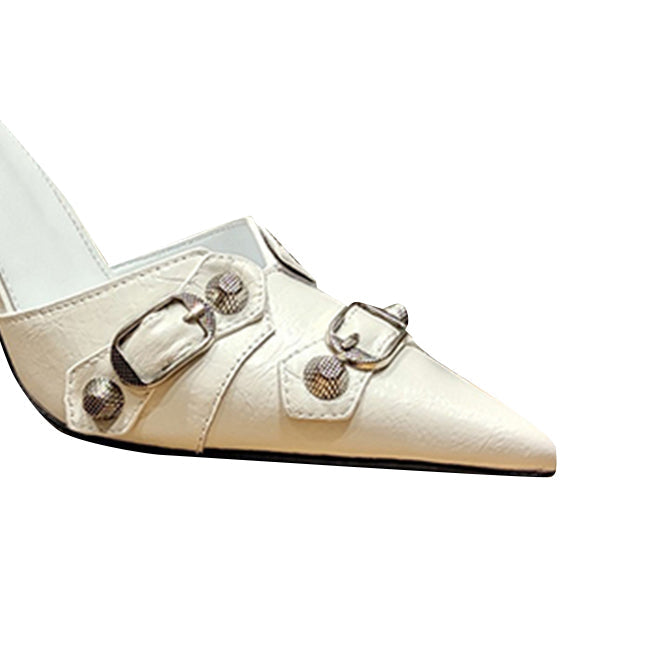 Studded Mules Sandals - 9cm
