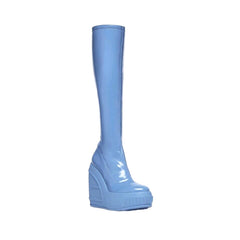 Wedged Heel Knee High Boots