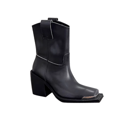 Block Heel Ankle Boots
