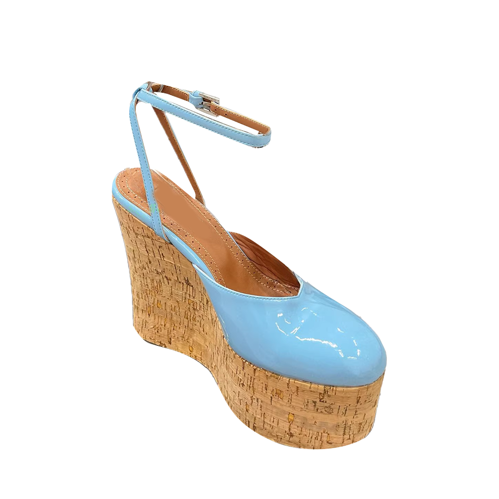 Ankle Strap Platform Wedged Heel Sandals